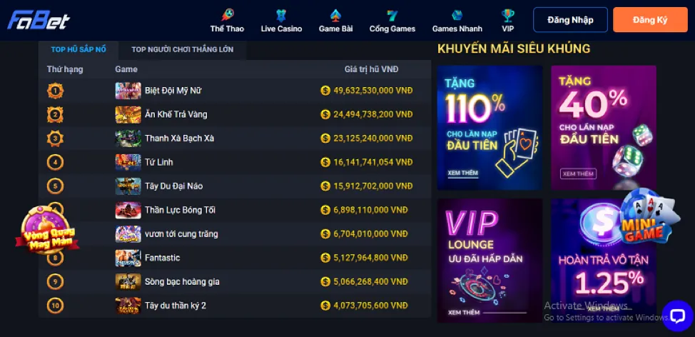 Người chiến thắng Jackpot lớn tại 88win